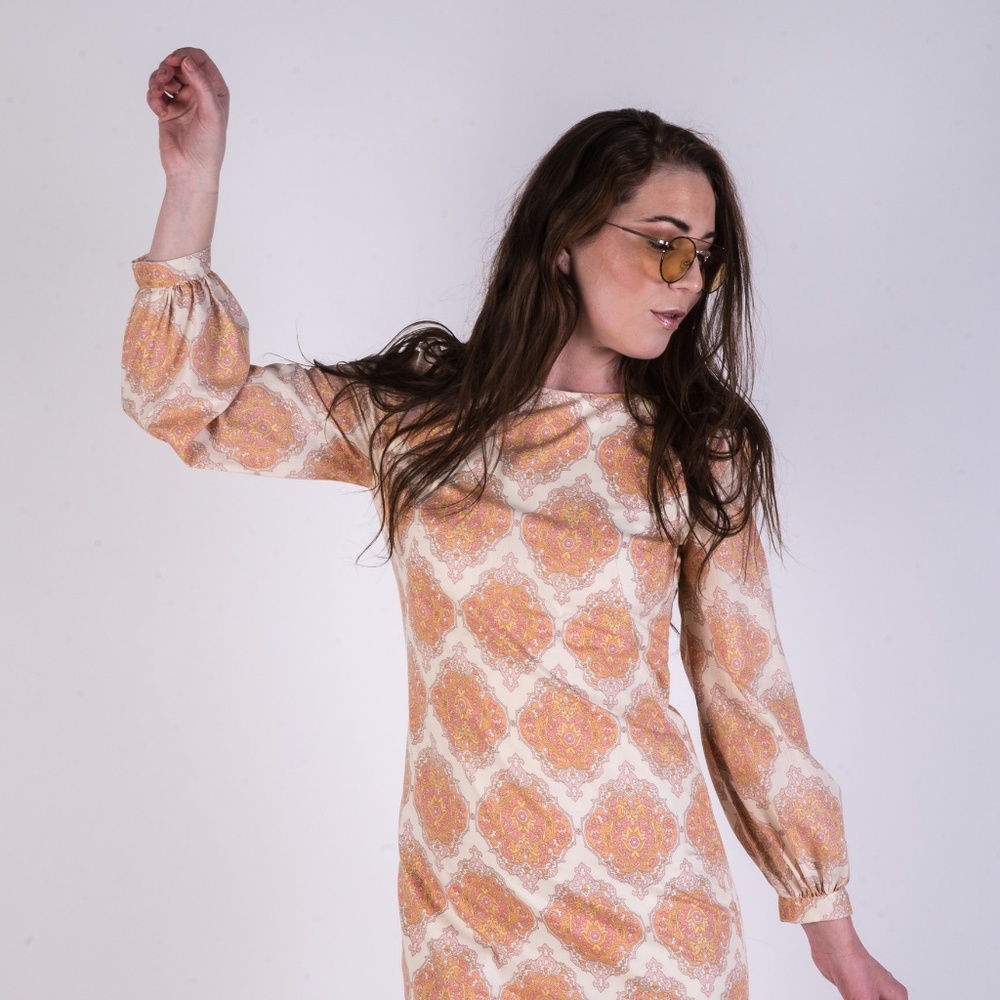 Vintage Boho Printed Maxi Dress